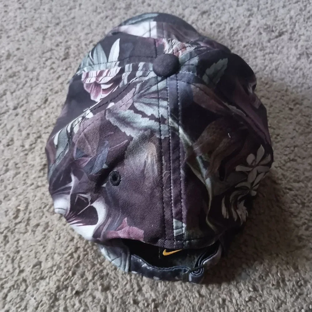 Nike Court Aerobill Heritage 86 Tennis Hat Cap Badminton Floral Unisex PRE-OWNED